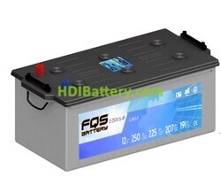 Batería Tracción Ligera FQS Battery FQS12-250SOLAR 12V 250Ah