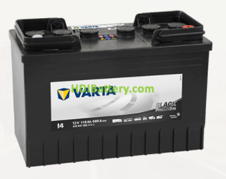 Batera Varta 12 voltios 110 ah 680A Promotive Black ref. I4 347 x 173 x 234 mm