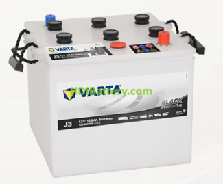 Batera Varta 12 voltios 125 ah 950A Promotive Black ref. J3 286 x 269 x 230 mm