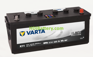 Batera Varta 12 voltios 143 ah 900A Promotive Black ref. K11 508 x 174 x 205 mm