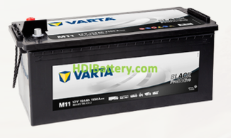 Batera Varta 12 voltios 154 ah 1150A Promotive Black ref. M11 513 x 189 x 223 mm