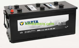 Batera Varta 12 voltios 155 ah 900A Promotive Black ref. L5 510 x 218 x 230 mm