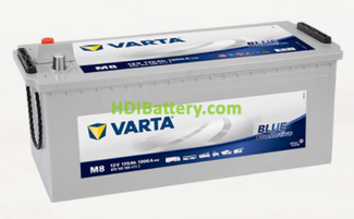 Batera Varta 12 voltios 170 ah 1000A Promotive Blue ref. M8 513 x 223 x 223 mm