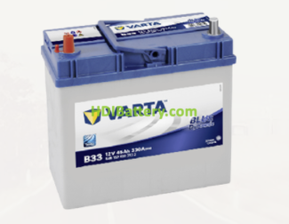Batera Varta 12 voltios 45 ah 330A Blue Dynamic ref. B33 238 x 129 x 227 mm