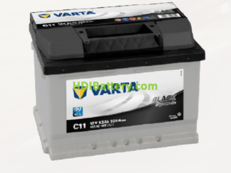 Batera Varta 12 voltios 53 ah 500A Black Dynamic ref. C11 242 x 175 x 175 mm
