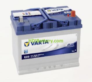 Batera Varta 12 voltios 70 ah 630A Blue Dynamic ref. E23 261 x 175 x 220 mm