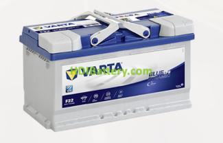 Batera Varta 12 voltios 80 ah 730A Blue Dynamic EFB ref. F22 315 x 175 x 190 mm