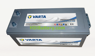 Batera para caravanas Varta Professional Deep Cycle AGM 12 voltios 210Ah 1180A LAD210 530 x 209 x 214 mm