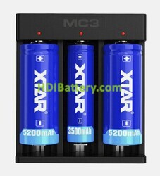 Cargador de batería Litio-ion XTAR MC3 