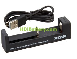 Cargador de baterías de litio XTAR MC1 USB