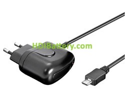 Cargador para dispositivos móviles micro USB 5V/1A CAR222