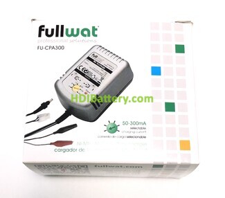 Cargador regulable para packs de bateras NiMH - NiCD (1.2V a 12V) FULLWAT