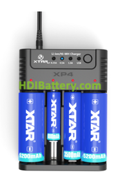 Cargador XTAR 18650 XP4 LI-ION/NI-MH