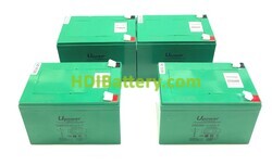 Kit 4 baterías U-Power Carbono-Gel 48V 18Ah 