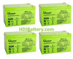 Kit de baterías Upower para patín eléctrico Roan 48V 12Ah