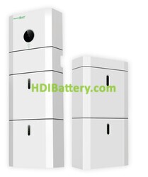 Inversor 1P 5KW + 1 batería 5,12KWH + accesorios