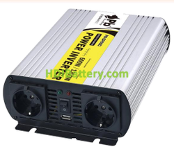 Inversor Onda Pura 24Vcc/220Vca 600W 50Hz 