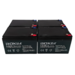 Kit 2 Bateras de plomo AGM 6DZM14 24 Voltios 14 Amperios 