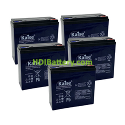 Kit 4 Bater�as de plomo AGM KAISE KB1220EV 12V 23Ah