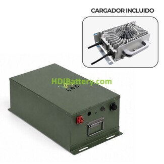 KIT Bater�a para Buggy de Golf LiFePO4 51.2V 100Ah LBS Battery + Cargador 20A