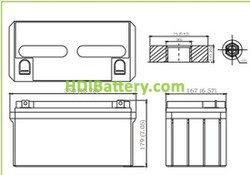 Batera de Gel LVJ 80-12 Liven Battery 12V 80Ah 