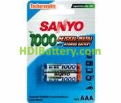 Batería recargable cilíndrica Ni-MH SANYO AAA/RC3