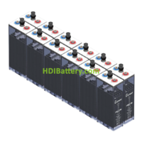 12 vasos Bater�a estacionaria Solar 7 OPZS 490 775ah C100 24V