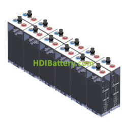 12 vasos Batera estacionaria Solar 7 OPZS 490 775ah C100 24V