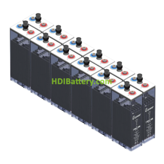 12 vasos Batera estacionaria Solar 7 OPZS 490 775ah C100 24V