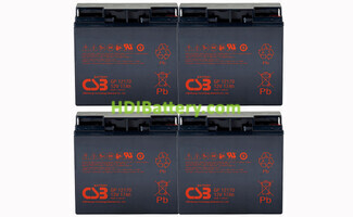 Pack 4 Bateras de Plomo CSB Battery GP12170 48V 17Ah para SAI APC RBC55
