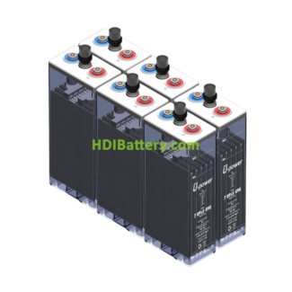 6 vasos Batera estacionaria Solar 7 OPZS 490 775ah C100 12V 