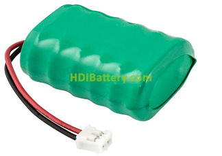 Pack Batera recargable 7,2V 150mAh NI-MH 24,0x16,0x35,5mm GB160 x 6, con conector