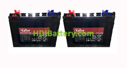 Pack de 2 Baterías de Tracción Kaise KB12150TR 24V 150Ah