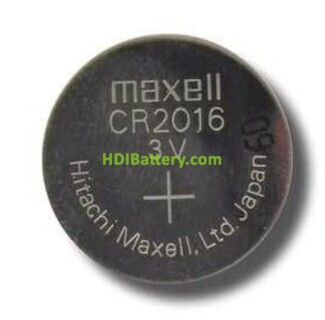 Pila de Botn de Litio Maxell CR2016 3V 90MaH 