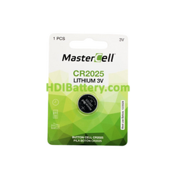 Pila de Bot�n Litio Mastercell CR2025 3V Bl�ster