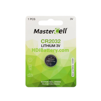 Pila de Bot�n Litio Mastercell CR2032B 3V Bl�ster