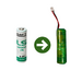 2 Pilas Litio SAFT LS14500 3.6V 2600mAh con Cableado para Contadores de Agua y Gas