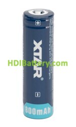 Bater�a Recargable XTAR 14500 3.7v 800mAh (protected) - 1A